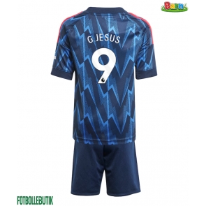 Arsenal Gabriel Jesus #9 Bortaställ Barn 2025-26 Kortärmad (+ Korta byxor)